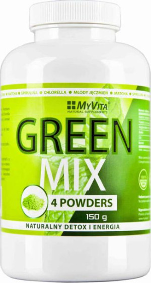 Green Mix 4 powders Detox i Energia - 150g MyVita