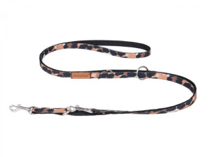 Amiplay | Safari | Smycz regulowana 6w1 - S 100-200 x 1cm panterka