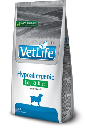 Vet Life Dog 5425 12kg Hipoalegenic Egg&Rice