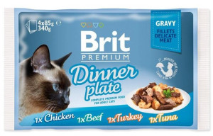 Brit Cat Fillet Dinner Plate 4x85g saszetki sos