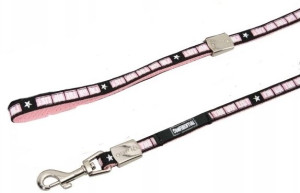 ZOLUX 466305ROS Smycz ENVY VIP 15mm/1,2m różowa*