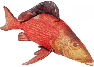 Poduszka dekoracyjna Shape Fish Red 95x44 cm sfmeble