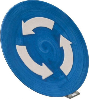 Talerz dekoracyjny Sign ∅25 cm niebieski sfmeble