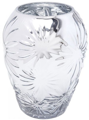 Wazon Ice Flowers Ø16x21 cm srebrny sfmeble