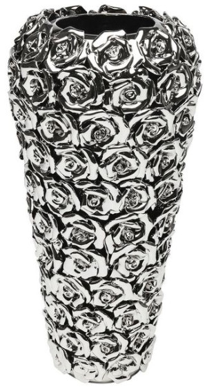Wazon Rose Multi 18x37 cm srebrny sfmeble