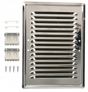 Kratka Wylotowa Metalowa 165x230mm Nierdzewna