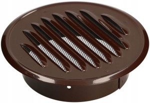 Kratka Wentylacyjna Metalowa Z Kołnierzem 100 Mm
