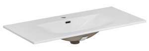 Prostokątna ceramiczna umywalka meblowa - Priva 100cm