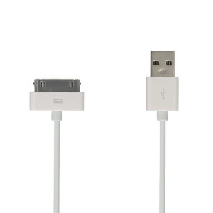 Kabel USB na 30 pin iPhone 4G/4S 1 Metr biały