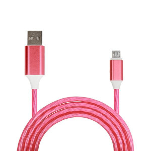 Kabel Flow USB na micro USB 1 Metr czerwony fast charge