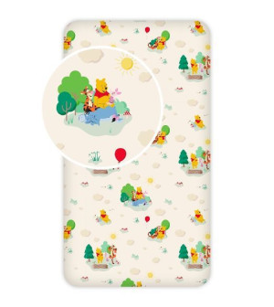 Disney Kubuś Puchatek 5334 Prześcieradło 90x200cm