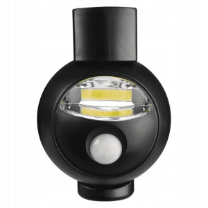 Lampka nocna z czujnikiem ruchu LED na baterie czarna