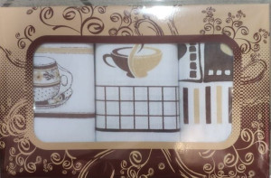 Komplet ścierek kuchennych COFFE 3szt 50x65