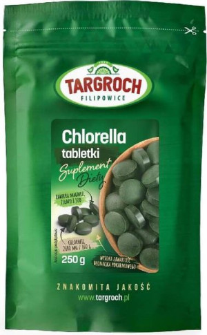 Chlorella 250mg 250g 1000 tabletek Targroch