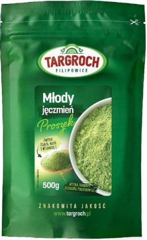 Młody jęczmień proszek zielony jęczmień 500g Targroch