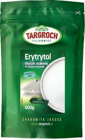 Erytrytol erytrol erythritol naturalny niskokaloryczny 500g Targroch