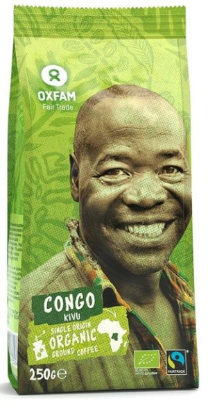 Kawa Mielona Arabica 100% Z Okolic Jeziora Kivu Fair Tade Bio 250 G - Oxfam