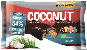 Batony Kokosowe Bez Laktozy Bezglutenowe Bio (10 X 20 G) - Bonvita