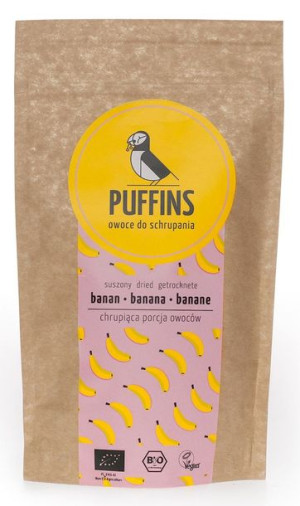 Banan Suszony Bio 40 G - Puffins