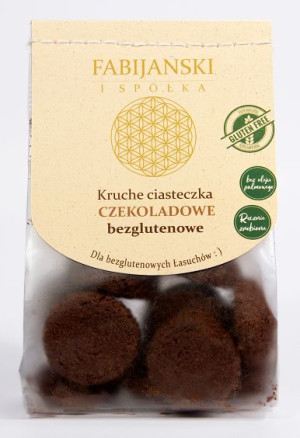 Ciastka Kruche Czekoladowe Bezglutenowe Bio 100 G - Fabijańscy