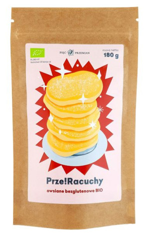 Mieszanka Na Racuchy Owsiane Bezglutenowa Bio 180 G - Pięć Przemian