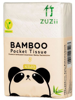 Chusteczki Bambusowe Kieszonkowe 8 X 8 Szt. - Zuzii