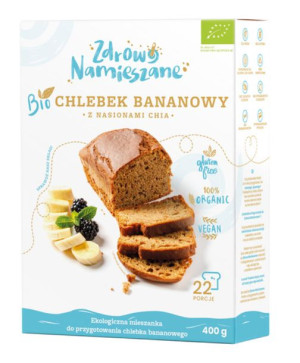 Mieszanka Na Chlebek Bananowy Z Nasionami Chia Bio 400 G - Zdrowo Namieszan