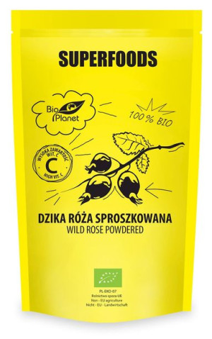 Dzika Róża Sproszkowana Bio 150 G - Bio Planet