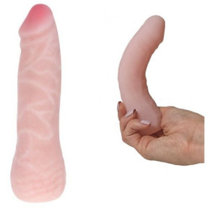 Dildo z Wyginanym Kręgosłypem Penis 16cm