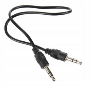 Kabel Audio AUX Mini Jack 3.5mm 50cm 0,5m czarny