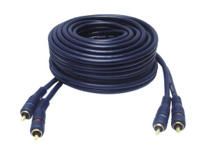 Kabel 2xrca Wtyki Pozłacane 7.5m.