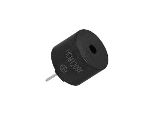 Buzzer Czarny 12mm 6v, Do Druku.
