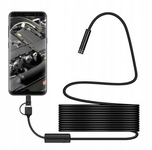 Endoskop KAMERA INSPEKCYJNA Android USB 10m 7mm