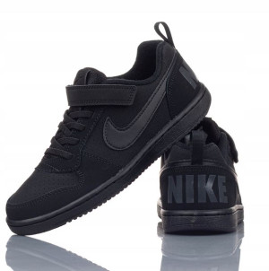 Buty Dziecięce Nike Court Borough Czarne R-28
