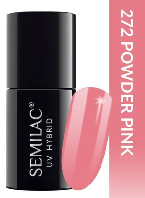 Semilac Lakier hybrydowy 272 PasTells Powder Pink 7 ml