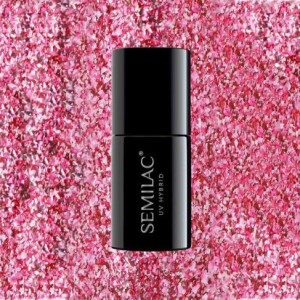 296 Lakier hybrydowy Semilac Intense Pink Shimmer 7ml