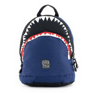 Plecak dziecięcy Pick & Pack Shark Shape S - navy