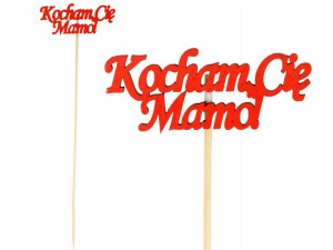 Toper Dekoracja Kwiatów Doniczki Kocham Cię Mamo