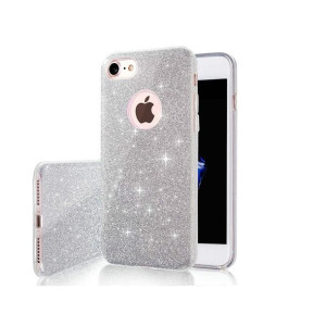 Nakładka Glitter 3w1 SAMSUNG A22 4G srebrna