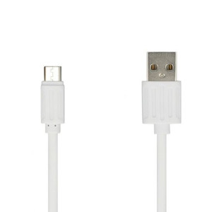 Kabel USB na micro USB biały fast charge