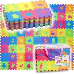Puzzle Piankowe Mata Edukacyjna Zwierzęta 144 El.
