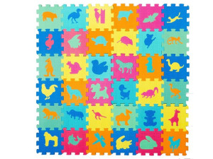 Puzzle Piankowe Mata Edukacyjna Zwierzęta 72 El.