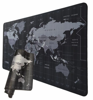 Podkładka pod mysz dla graczy gamingowa mapa świata DUŻA 100x50cm Agog