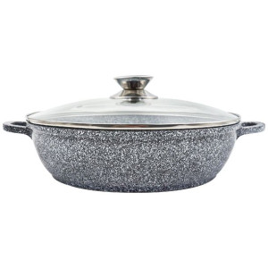 Niski Garnek Głęboka Patelnia Marmurek 32cm / 5,3l
