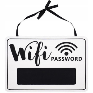 Szyld Tabliczka Ścienna Drewniana Wifi Password