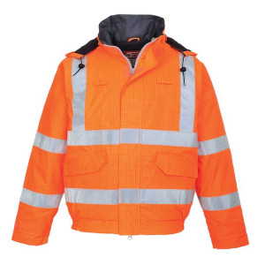 Trudnopalna kurtka ostrzegawcza Bomber 4XL