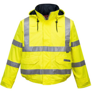 Trudnopalna kurtka ostrzegawcza Bomber XS
