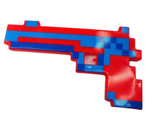 Pistolet ze światłem i dźwiękiem Pixel Czerwony