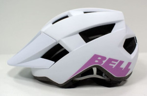 Kask mtb BELL SPARK W INTEGRATED MIPS matte gloss white purple roz. Uniwers