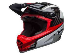 Kask full face BELL FULL-9 CARBON gloss white black hibiscus rio roz. M (55